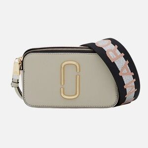 Marc Jacobs Cream Crossbody Bag with Gold Accents